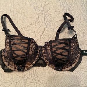 Adore Me Black Lace Bra